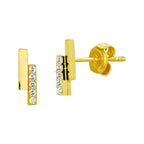 Ohrstecker Zirkonia 14K Gelbgold