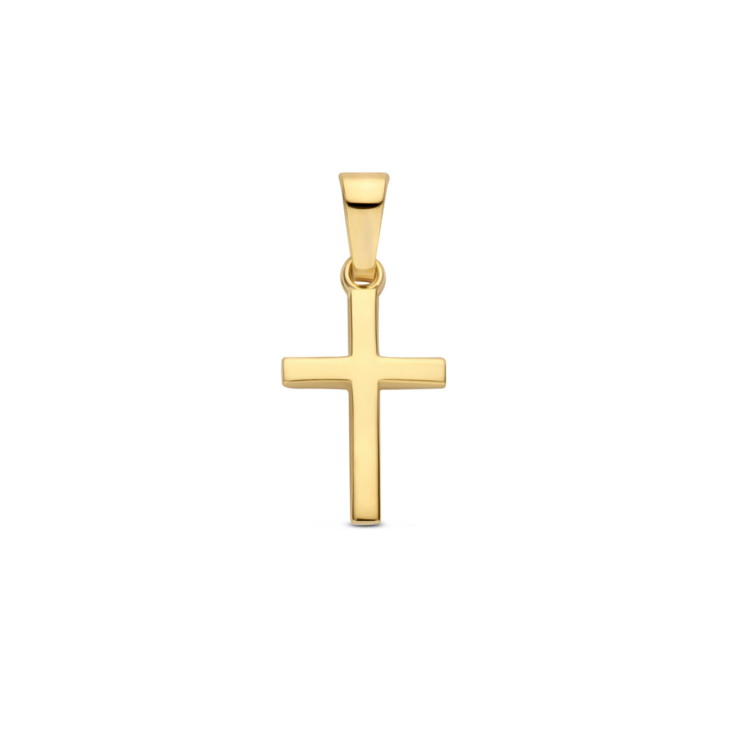 Anhänger Kreuz 20 mm 14K Gelbgold