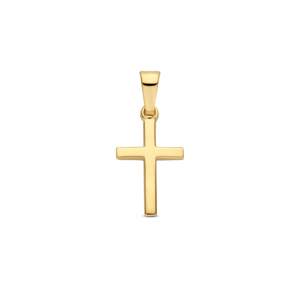Anhänger Kreuz 20 mm 14K Gelbgold