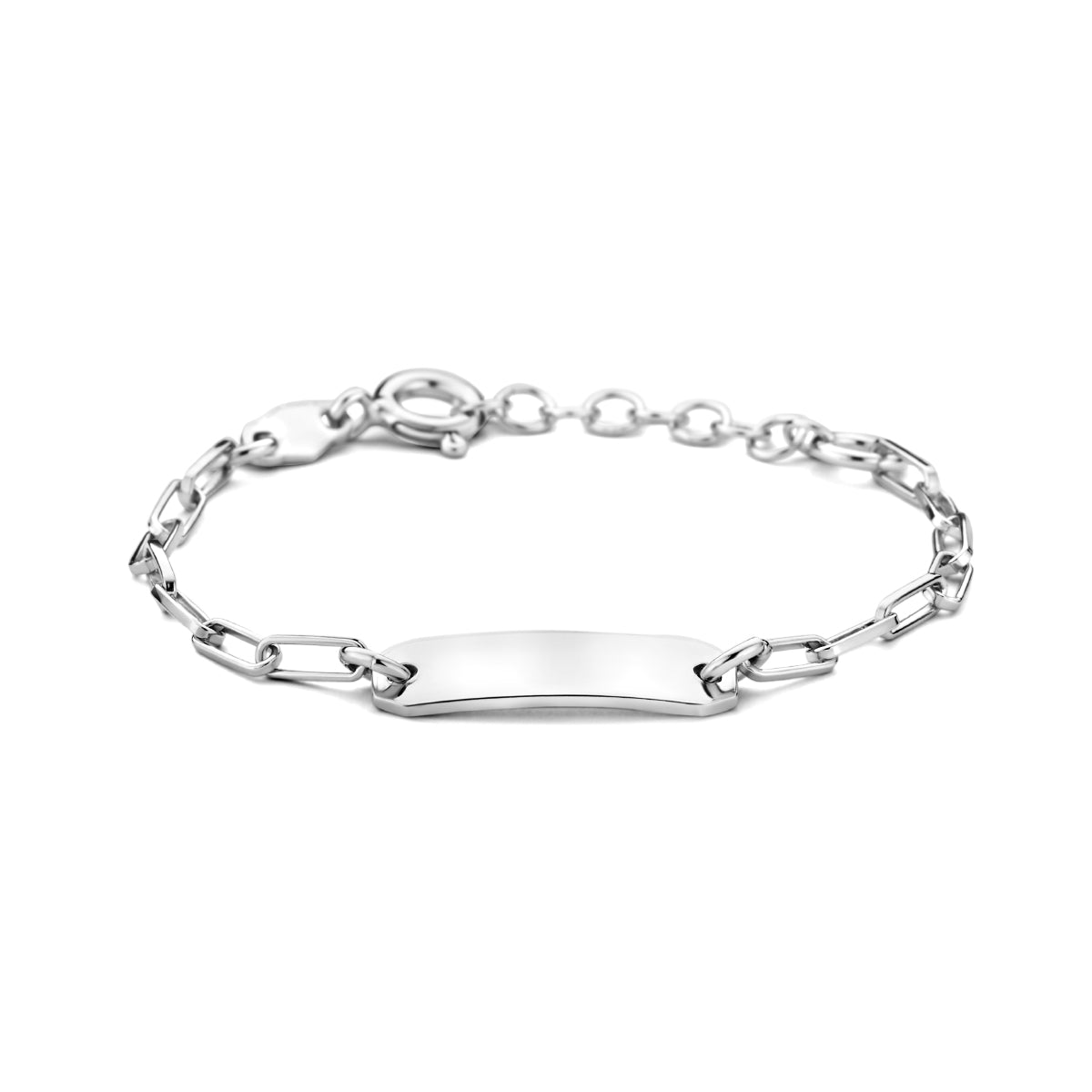Gravurarmband 11 + 2 cm Platte 5,0 mm Silber rhodiniert