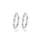 klapoorringen zirkonia zilver gerhodineerd
