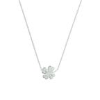 Halskette Kleeblatt 1,3 mm 40 + 5 cm Silber rhodiniert