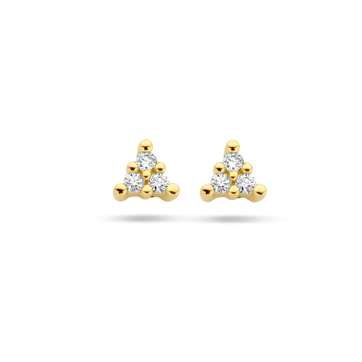 Ohrstecker Diamant 0,05 ct (2x 0,025 ct) h p1 14K Gelbgold