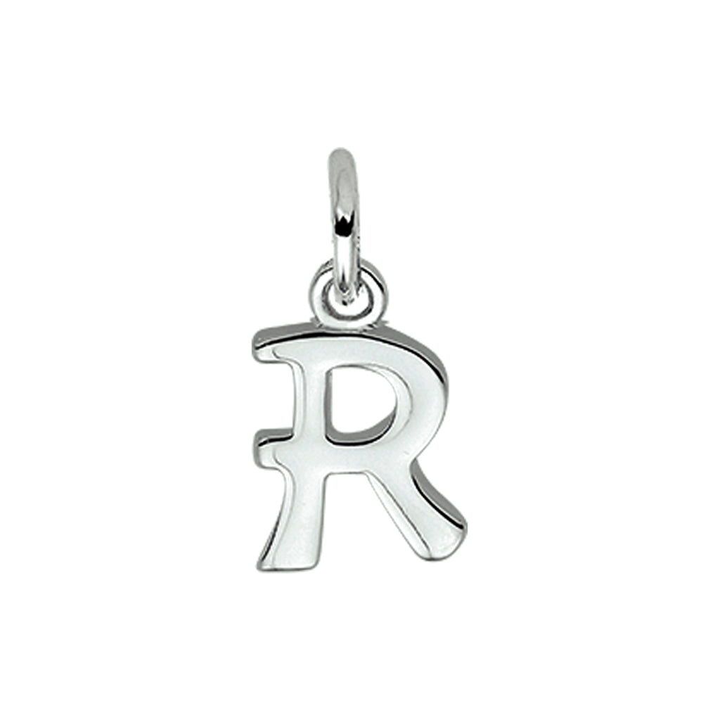 Anhänger Buchstabe silber weiß