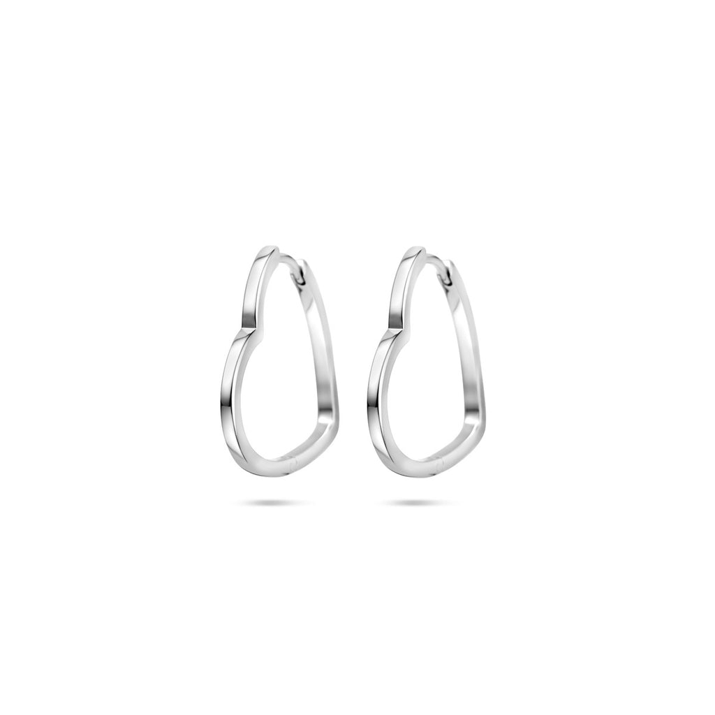 klapoorringen hartjes 2 mm zilver gerhodineerd