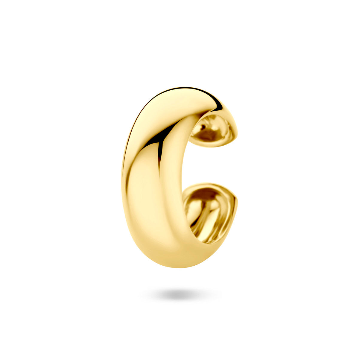 earcuff 15,5 mm 1 micron zilver verguld (geel)