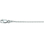 Anker Diamantiert 1,3 mm Silber Weiß