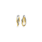 Ohrringe 1 Mikron Silber vergoldet (Gelb/Rhodium)