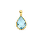 Anhänger Blautopas 14K Gelbgold