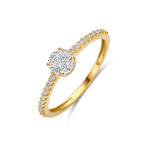 Ring Zirkonia 14K Gelbgold