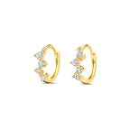 Creolen Zirkonia 10,5 mm 14K Gelbgold