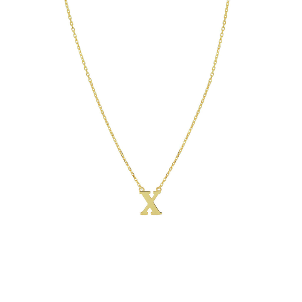 collier letter 40 - 42 - 44 cm 14K geelgoud