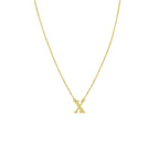 collier letter 40 - 42 - 44 cm 14K geelgoud