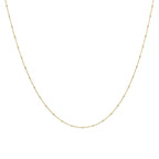 Halskette Ankerkette Kügelchen 1,3 mm 14K Gelbgold