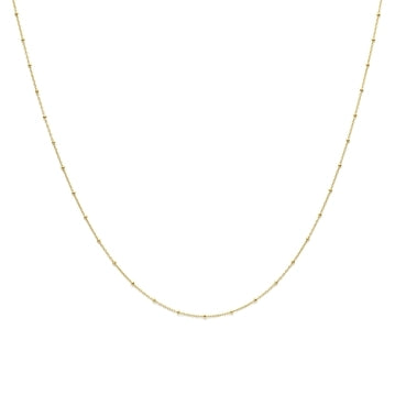 Halskette Ankerkette Kügelchen 1,3 mm 14K Gelbgold