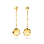 oorhangers citrien 14K geelgoud