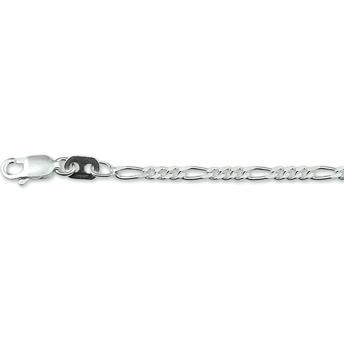 Fußkettchen Figaro 2,7 mm silberweiß