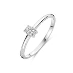 Ring Zirkonia Silber rhodiniert