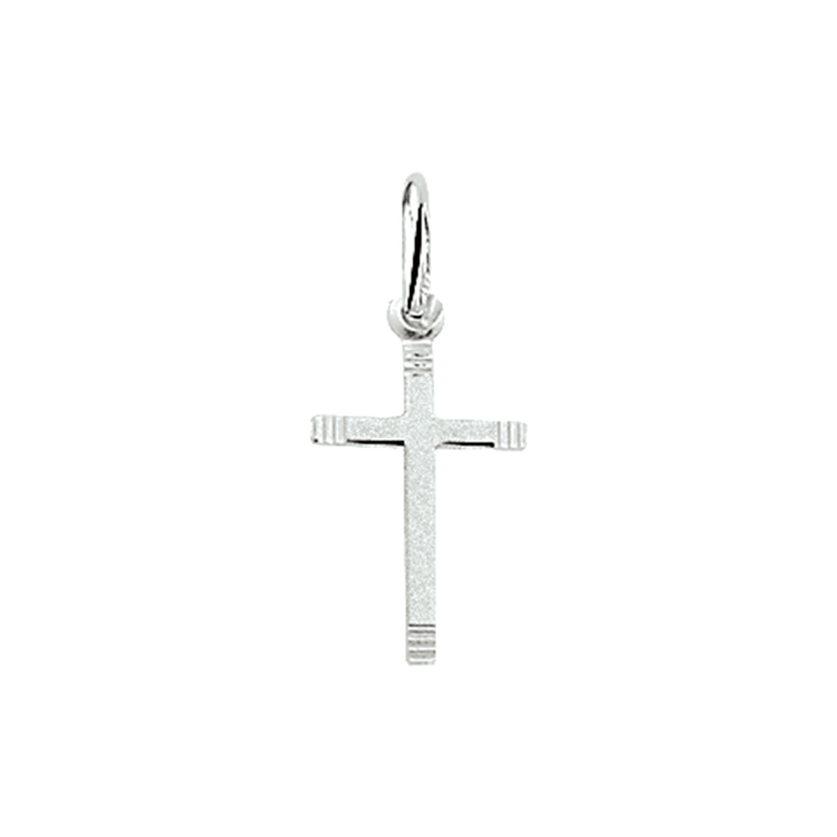 Anhänger Kreuz silber weiß diamantiert