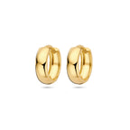 9 Karat Klappcreolen 13 mm 9 Karat Gelb