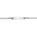 Gravurarmband Falkenauge Platte 5,0 mm 14 - 16 cm Silber rhodiniert