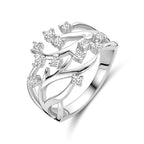 Ring Zirkonia Silber rhodiniert