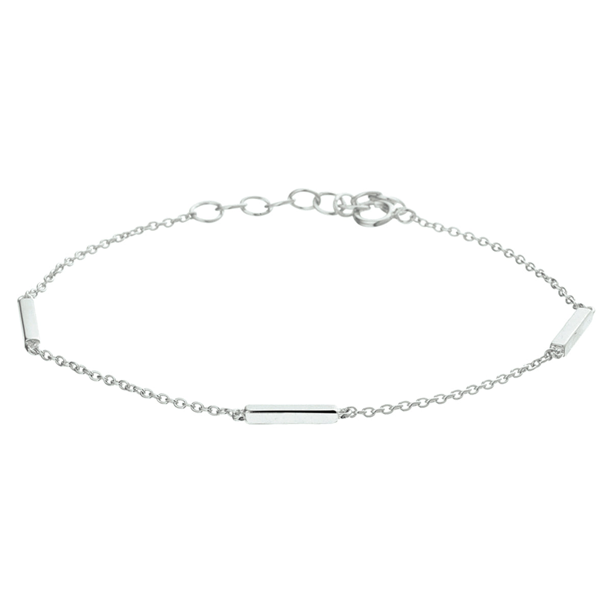 Armbandstab 16 + 3 cm Silber rhodiniert