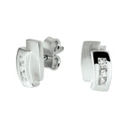 Ohrstecker Zirkonia Silber rhodiniert