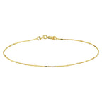 Venezianisches Armband und Stäbe 0,9 mm 18 cm 14 K Gelbgold