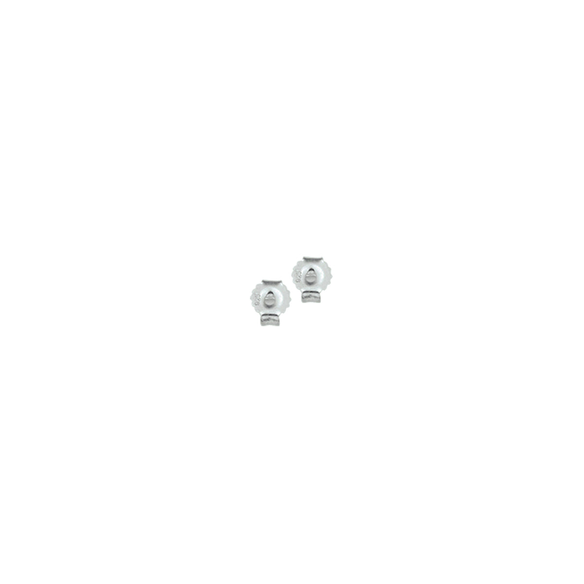 Poussettes 5,5 mm, rhodiniert, Silber