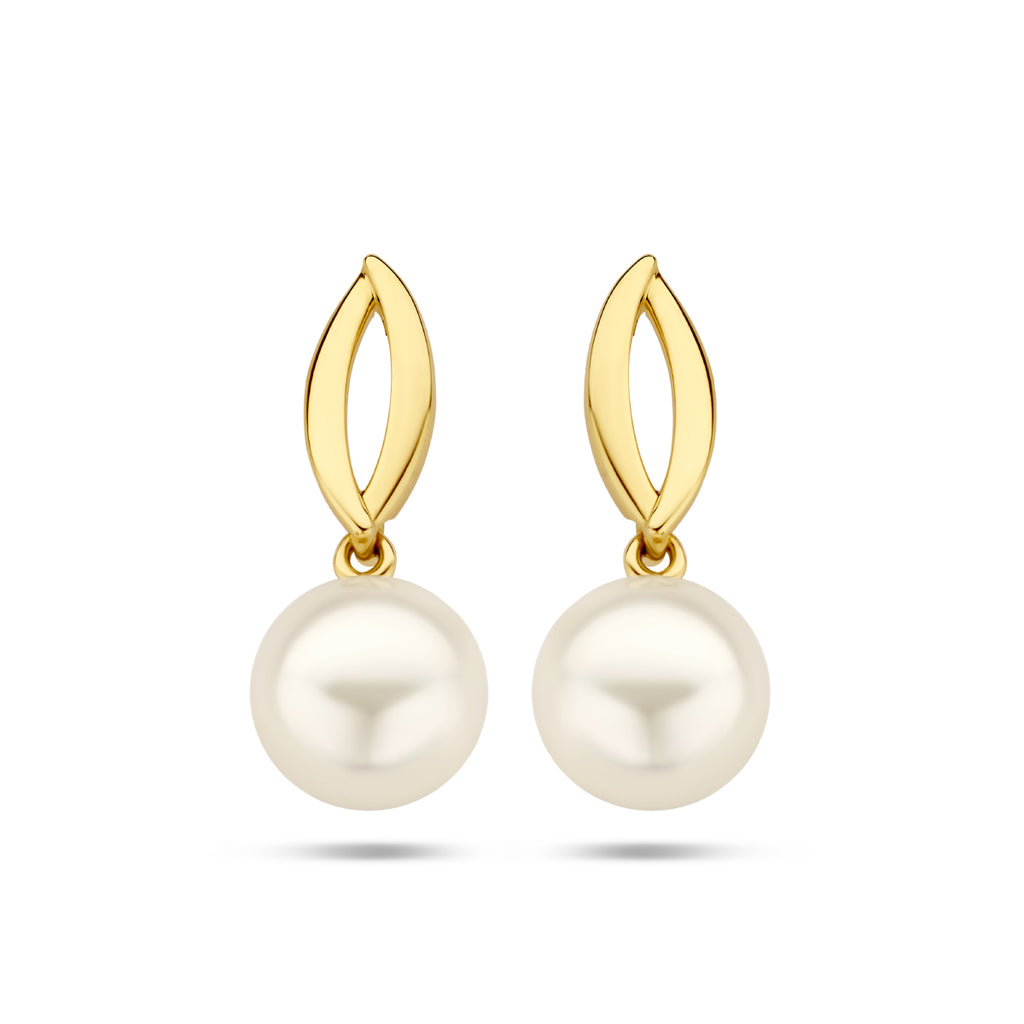 oorhangers parel 14K geelgoud