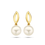 oorhangers parel 14K geelgoud