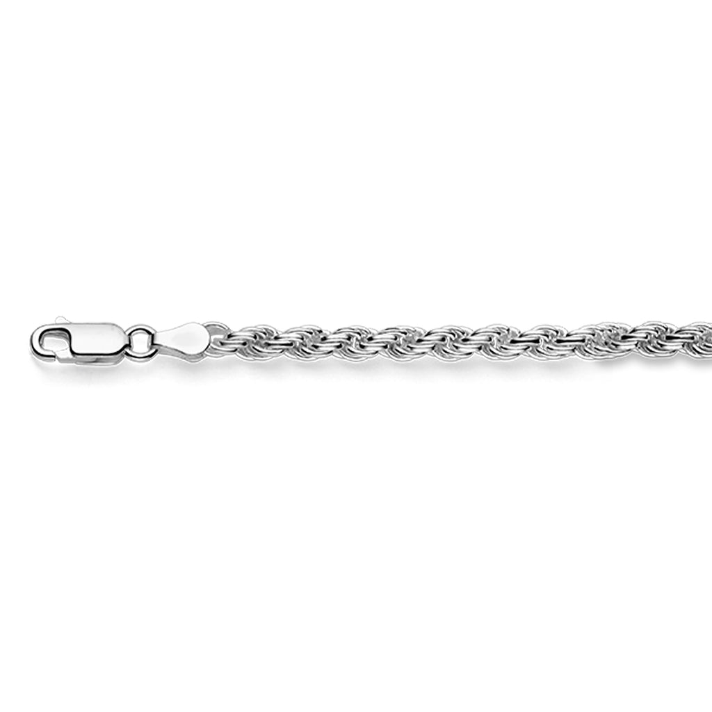 koord 4,0 mm zilver wit