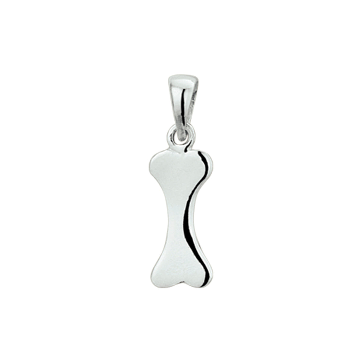 hanger hondenbot zilver gerhodineerd