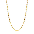 collier hartjes 41 + 4 cm 3 micron zilver verguld (geel)