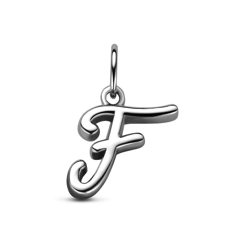 hanger letter zilver gerhodineerd
