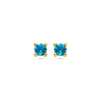 Ohrstecker London Blue Topas 14K Gelbgold