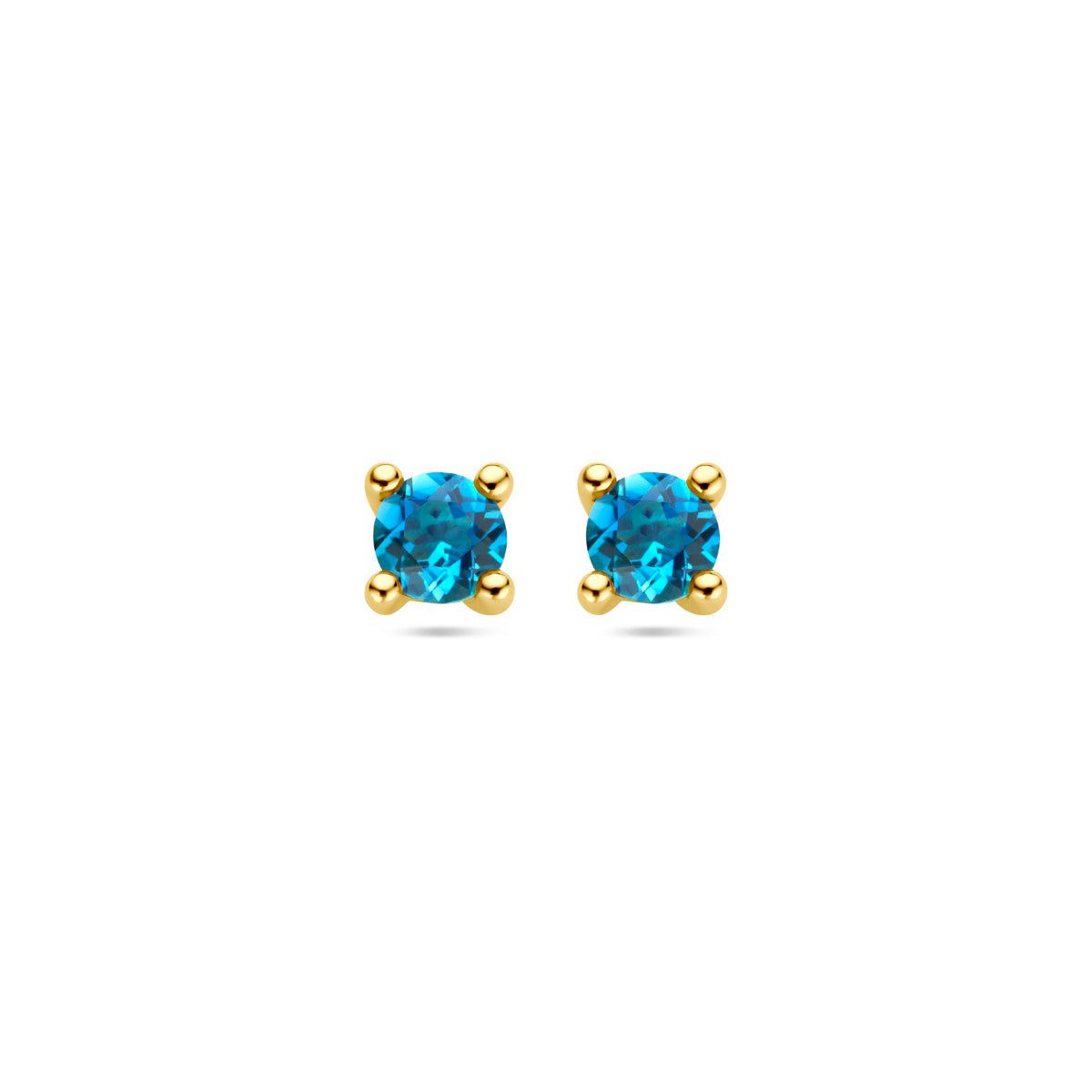 Ohrstecker London Blue Topas 14K Gelbgold