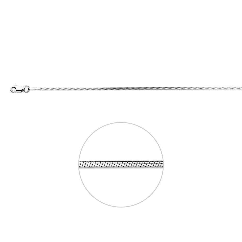 Schlauch rund 1,2 mm Silber rhodiniert