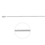 Schlauch rund 1,2 mm Silber rhodiniert