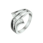 Ring Zirkonia Silber rhodiniert
