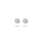 9k oorknoppen zirkonia 9K geel
