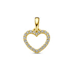 Anhänger Herz und Diamant H SI 14K Gelbgold