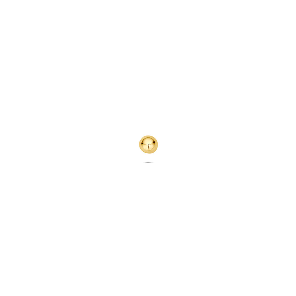 flat back piercing bol 2 mm 14K geelgoud