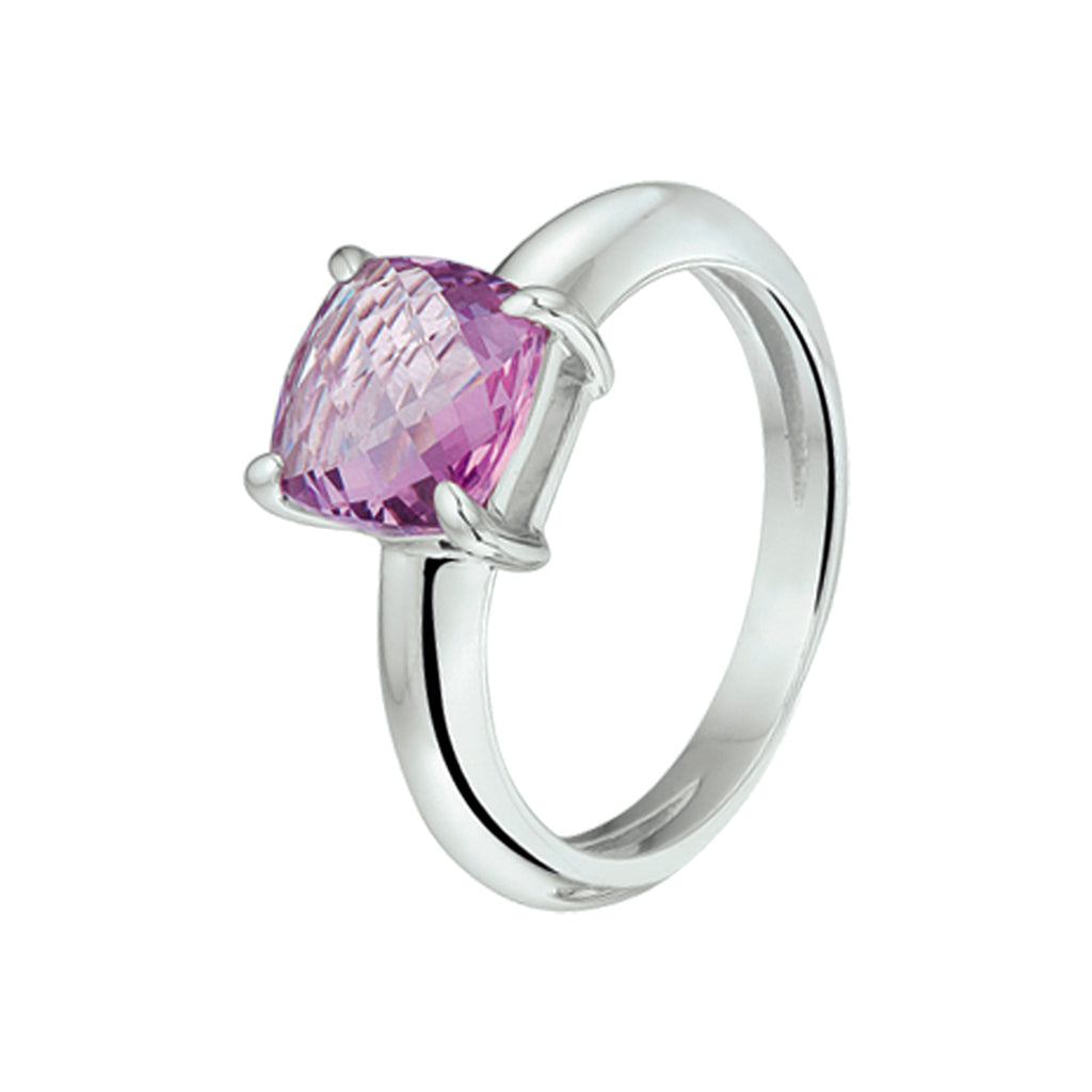 ring amethist zilver gerhodineerd