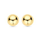 Ohrstecker Halbrund 20 mm 1 Mikron versilbert (gelb)
