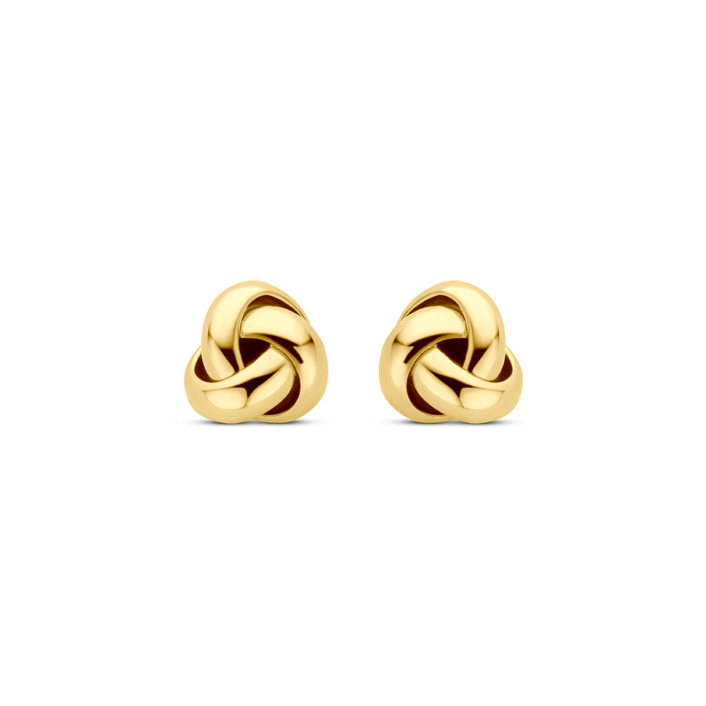 Ohrstecker Knopf 5 mm 14K Gelbgold