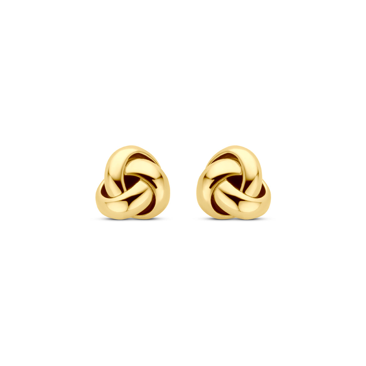 Ohrstecker Knopf 5 mm 14K Gelbgold