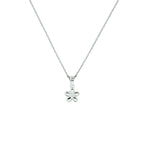 Halskette Blume 1,1 mm 36 + 4 cm Silber rhodiniert
