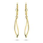 oorhangers brisur haak 41 mm 14K geelgoud